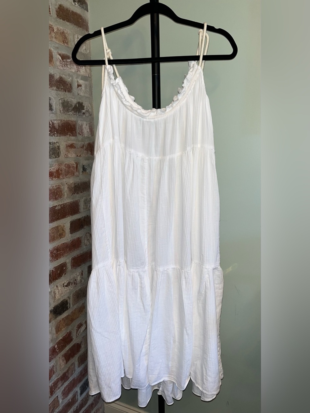 J.Crew Tiered Rope-Tie Sundress in white | size XXS-XS - Picture 5 of 9